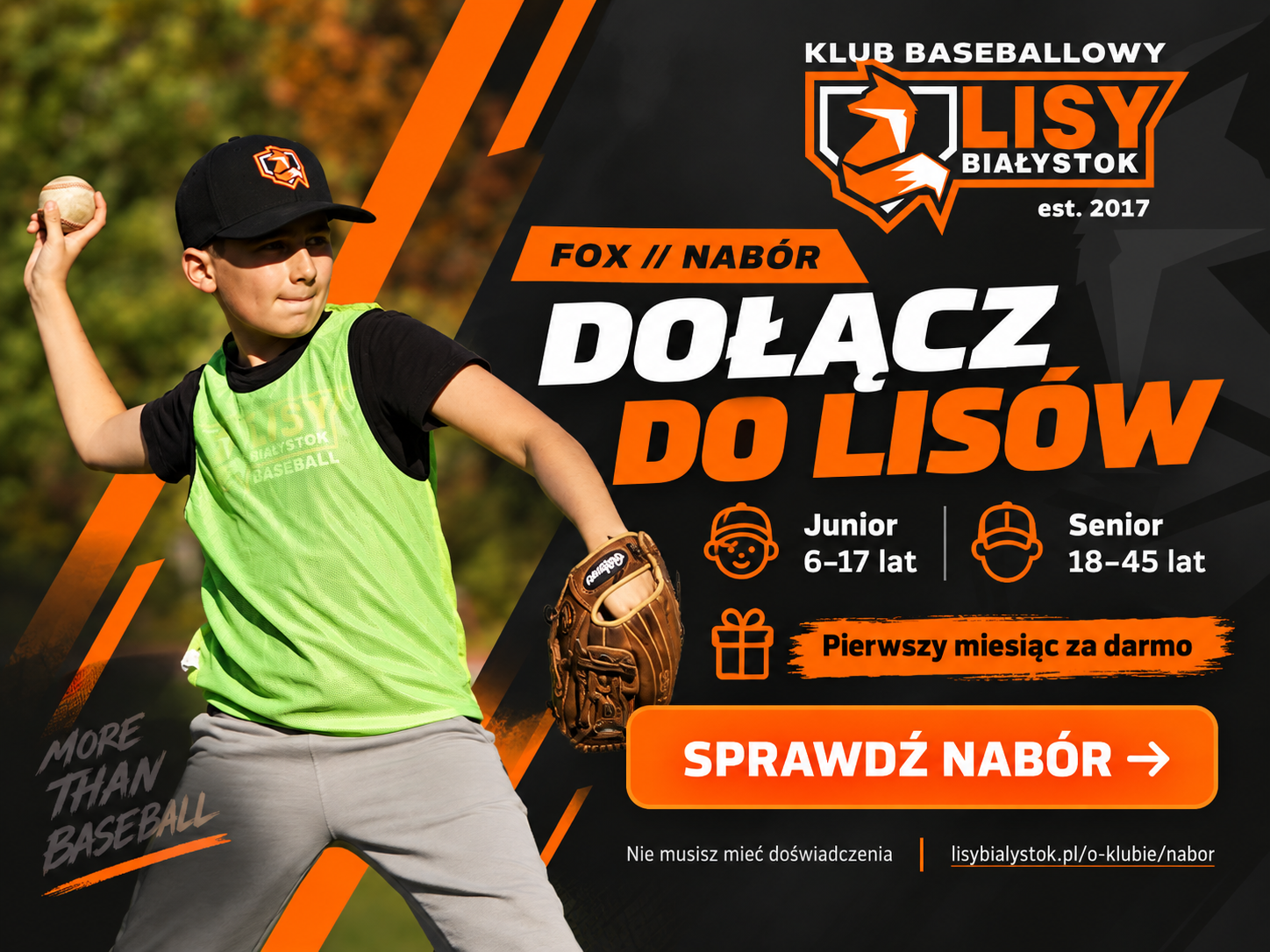Dołącz do Lisów Białystok — nabór juniorów i seniorów